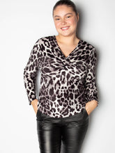 Velour bluse med knude